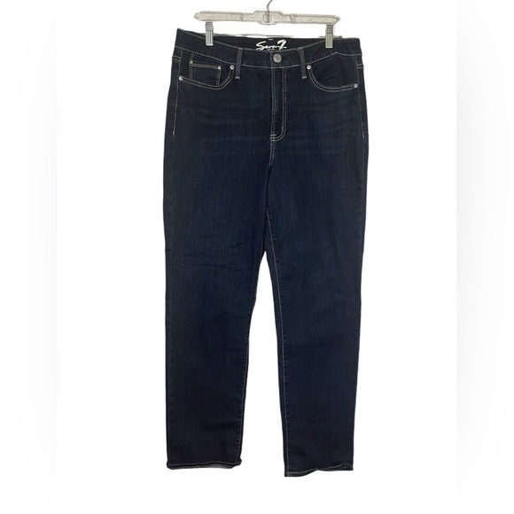 Seven7 Denim - Seven7  High Rise Vintage Straight Blue Jeans Women’s Sz 14‎
